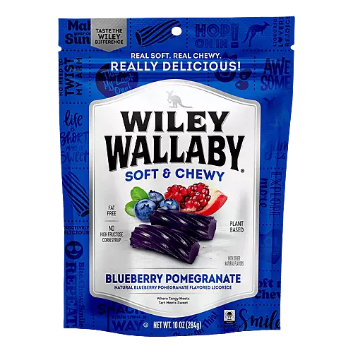 Wiley Wallaby Blueberry Pomegranate 118g 12ct