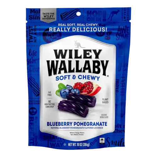 Wiley Wallaby Blueberry Pomegranate 118g 12ct