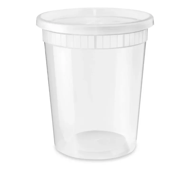 32oz Round Deli Container w/Lids [240ct]