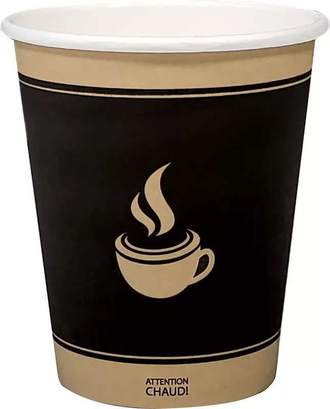 8oz Hot Paper Cups - Design [1000 ct]