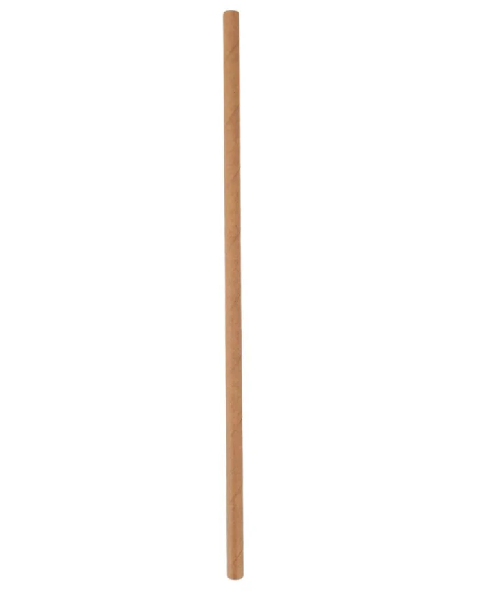 8" Paper Straw - 6mm- Brown [250ct]