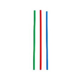 8" Super Cocktail Straw - R/B/G [3000ct]