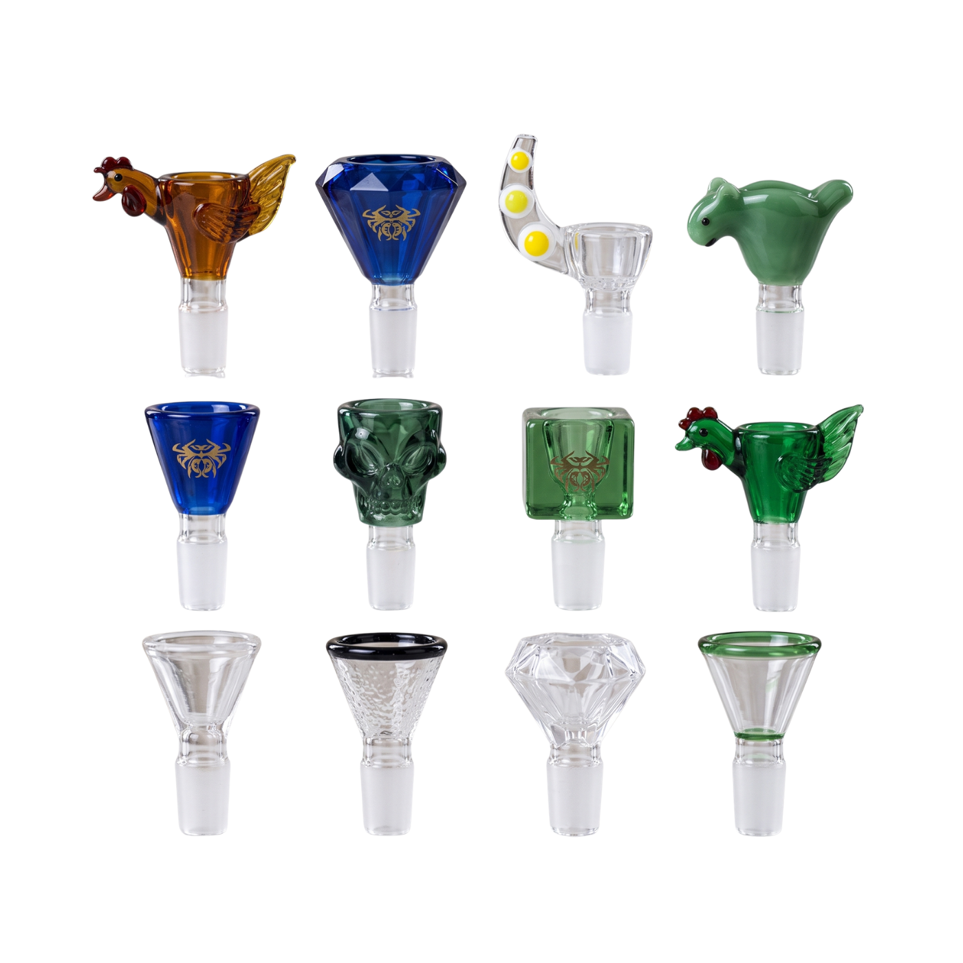 Bong Bowl Designer Assorted 12ct