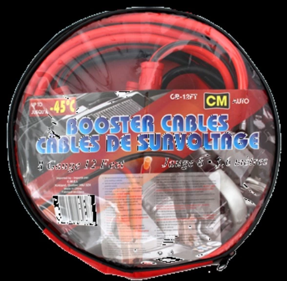 Booster Cable 8 Gauge 12ft