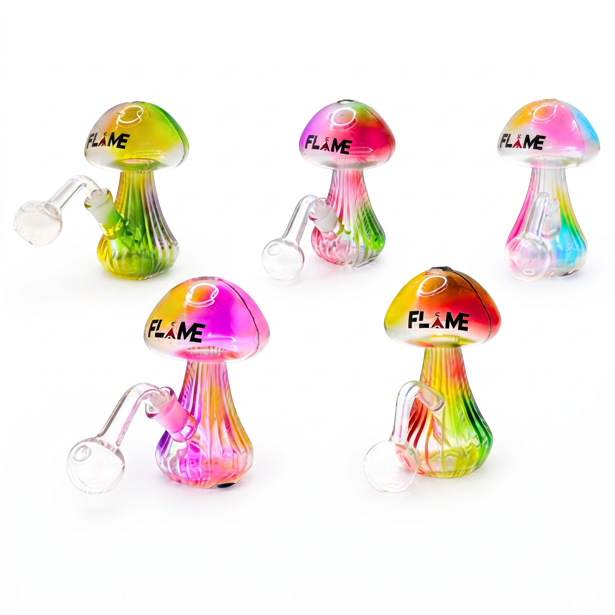 Glass Bubbler Mushroom 4.5" [C 200H]